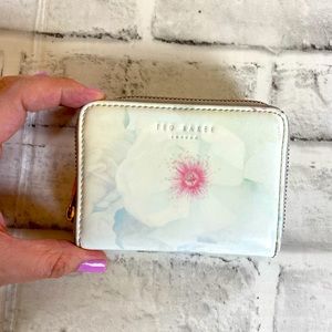Ted Baker White and Pink Floral Wallet